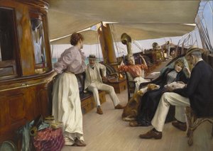 Namouna Yatında, Venedik by Julius Leblanc Stewart